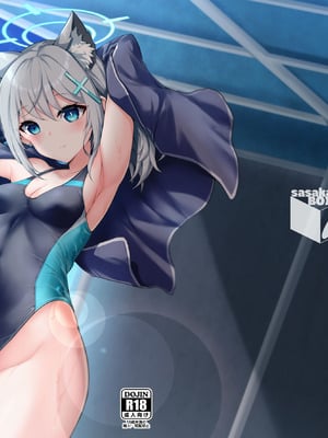 [笹かまボックス (流宮いささ)] プールサイドログ：砂狼 (ブルーアーカイブ) [中国翻訳] [DL版]-米哈社