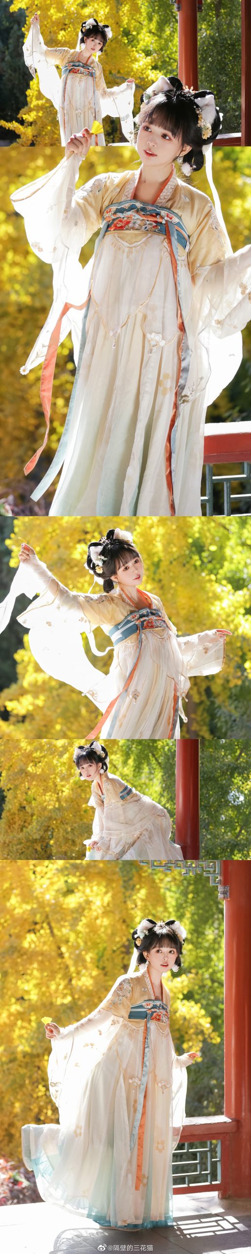 汉服 银杏树下的小咪喵…@隔壁的三花猫-米哈社