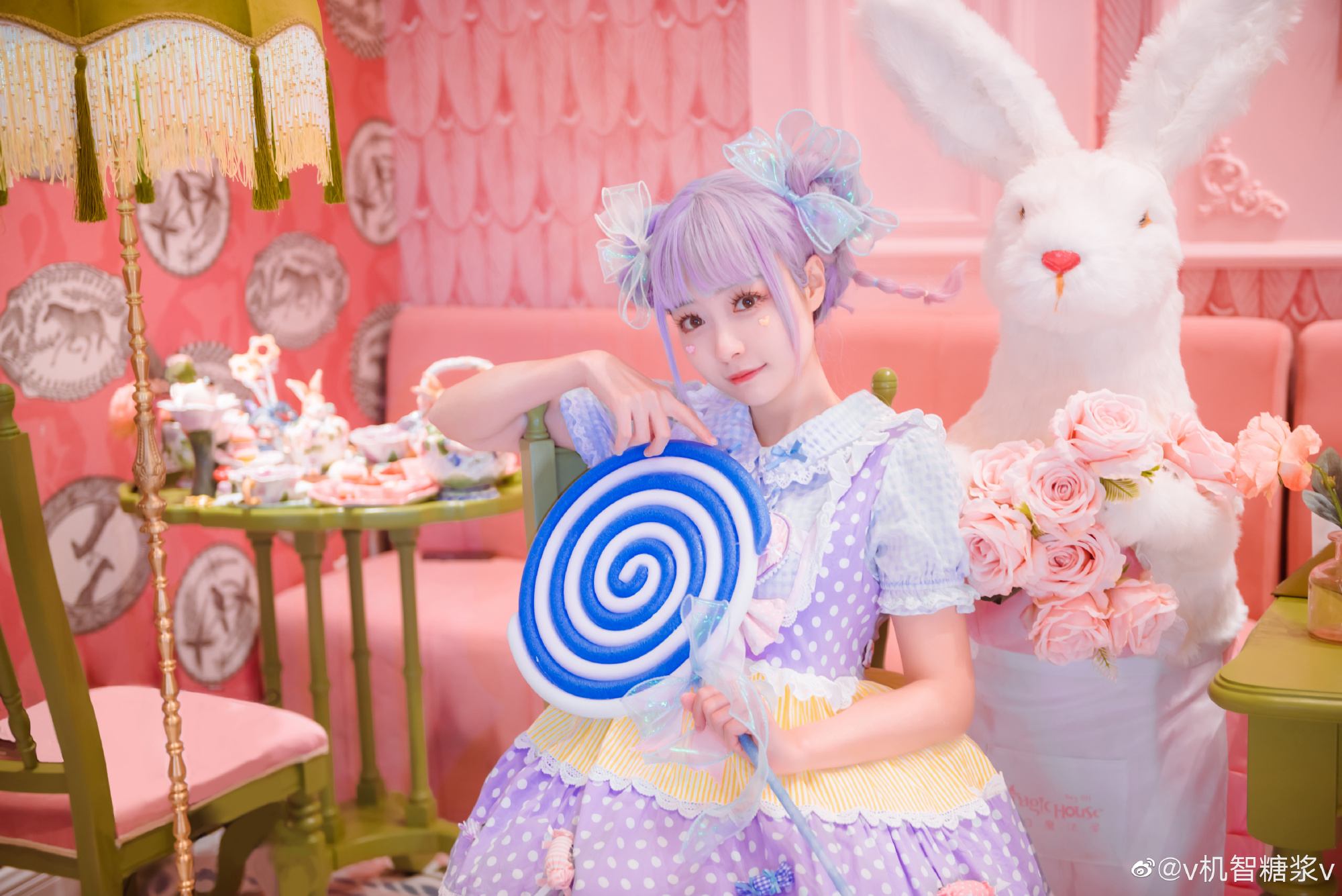 lolita 我办了一场超甜的下午茶派对，@v机智糖浆v-米哈社