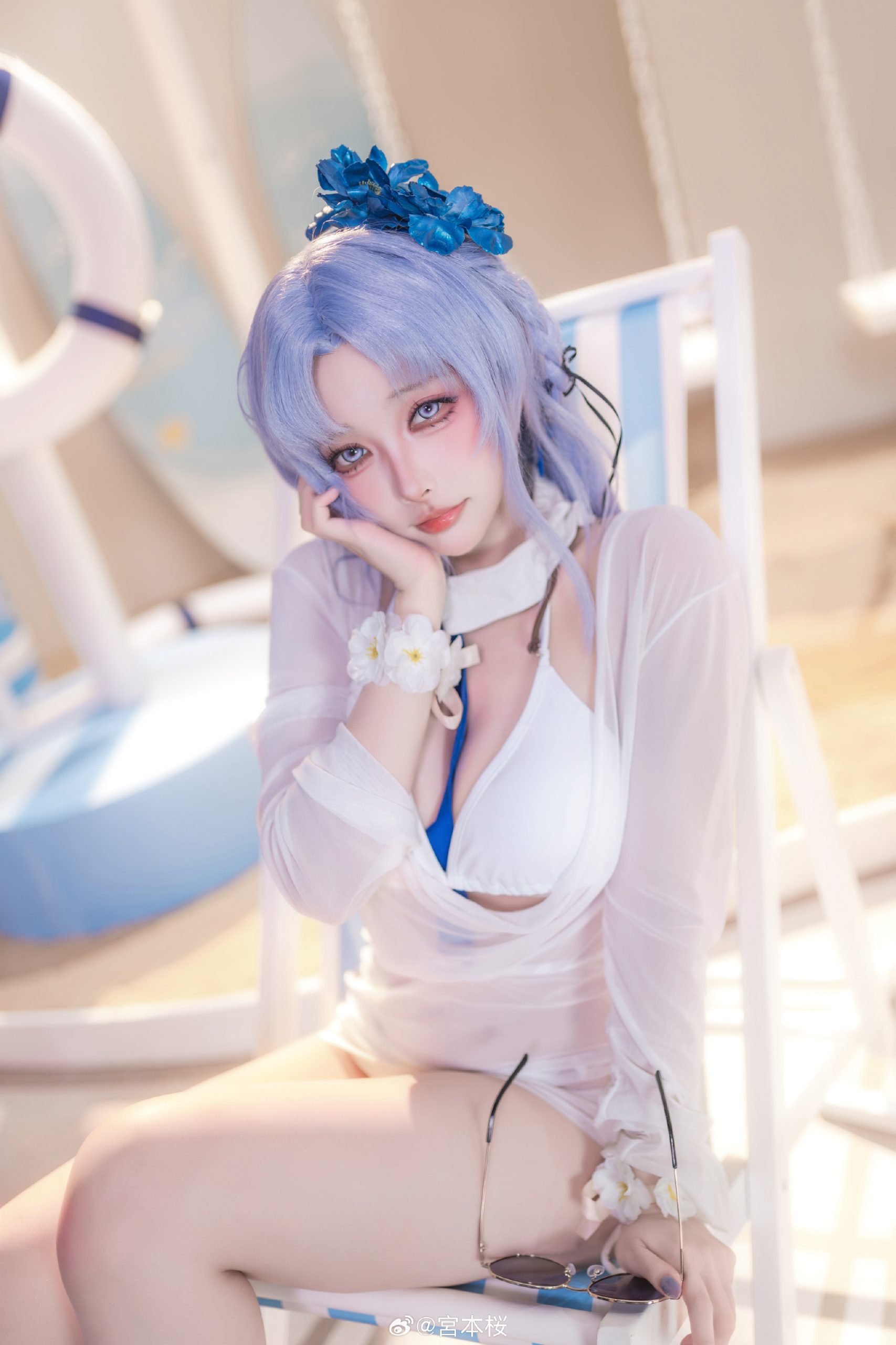 cosplay 阿尔萨斯和平时的感觉不太一样……？ 碧蓝航线 阿尔萨斯@宮本桜-米哈社