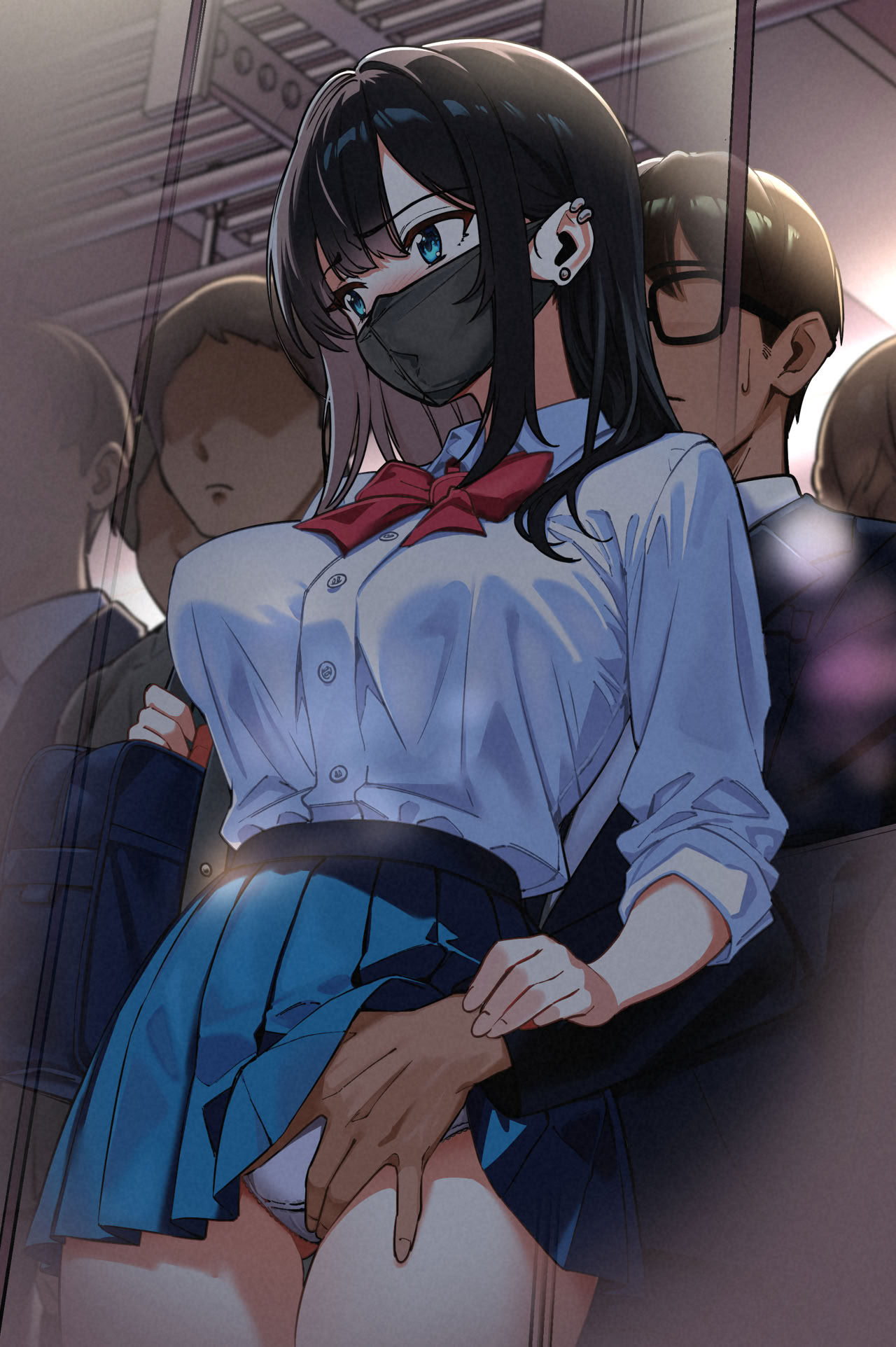 图片[116]-[とかもす (キヌガサ雄一)] 電車、女子〇生。-米哈社