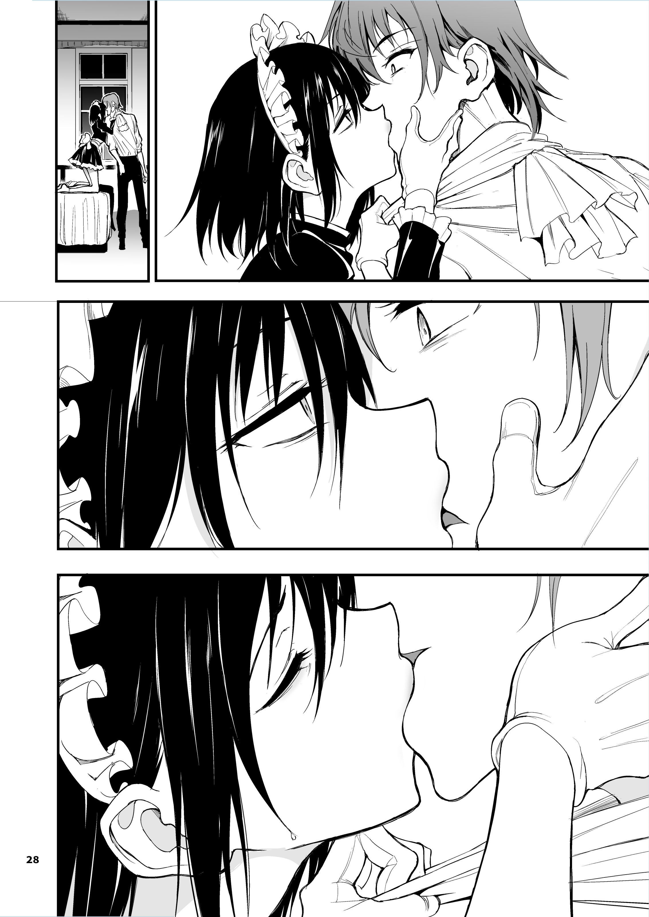 图片[25]-[きょくちょ局 (きょくちょ)] メイド教育。7 -没落貴族瑠璃川椿- [中国翻訳] [無修正] [DL版]-米哈社