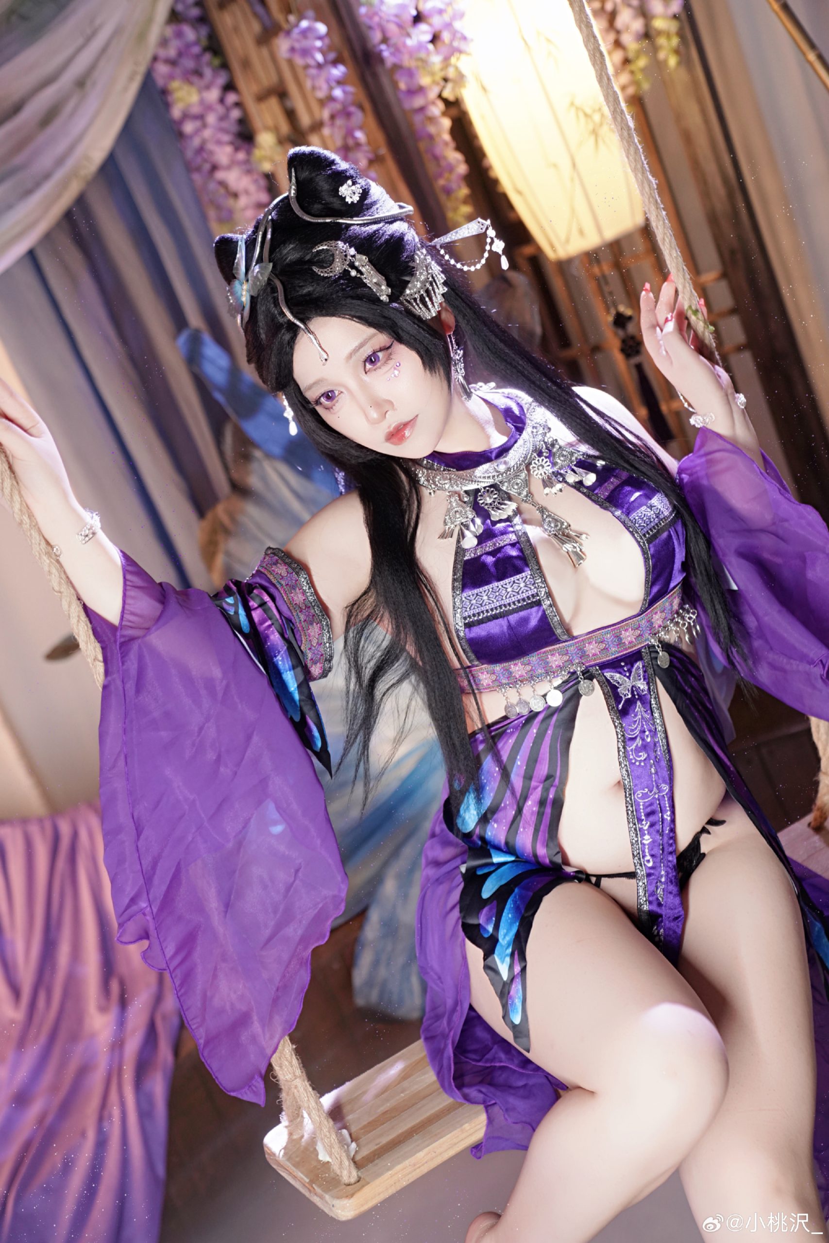 苗疆少女 一只很有韵味的紫色小蝴蝶罢了💜@小桃沢_-米哈社